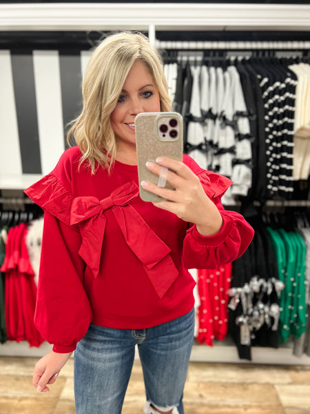 Red Bow Top