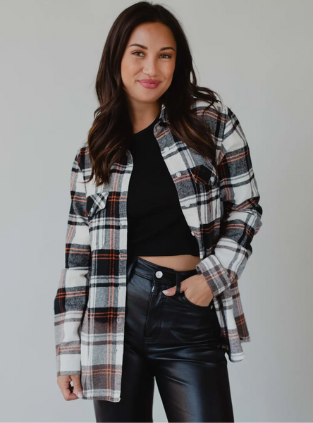 Black & Orange Flannel