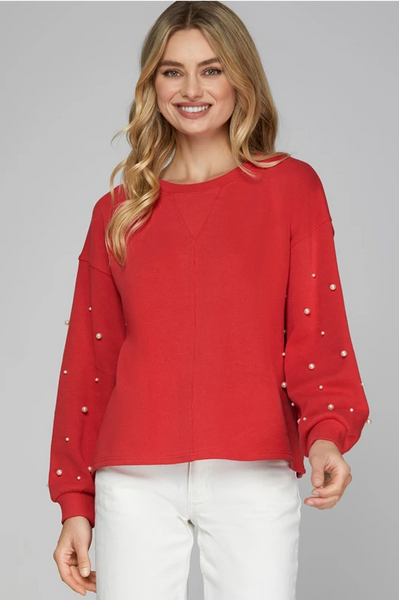 Red Pearl Top