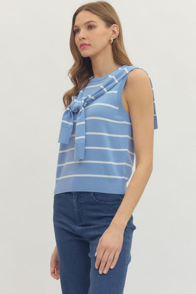 Blue Stripe Prep Tank