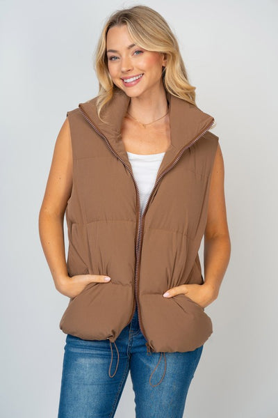Mocha Puffer Vest