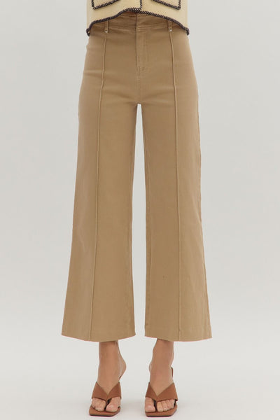 Camel Wide Leg Pants