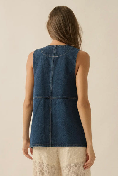 Dark Denim Vest