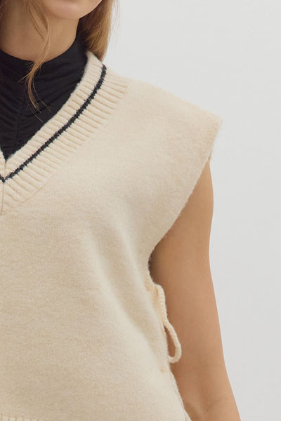Cream Pullover Vest Top