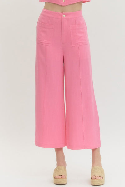 Pink Woven Pants