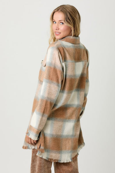 Latte Plaid Shacket