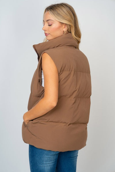Mocha Puffer Vest