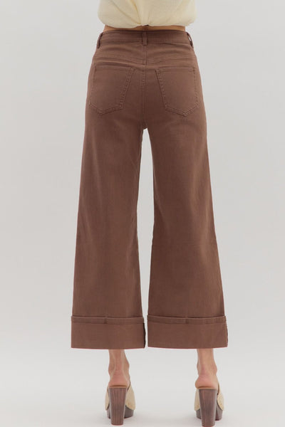 Brown Cuff Pants