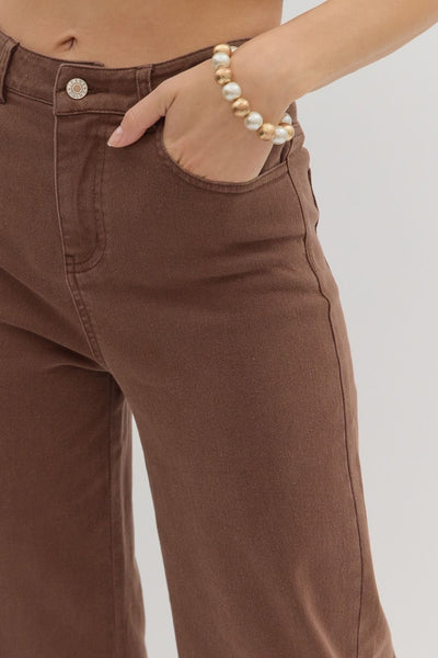 Brown Cuff Pants
