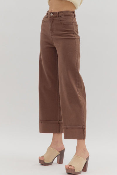 Brown Cuff Pants