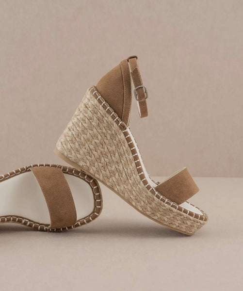 Madrid Brown Wedge Heel