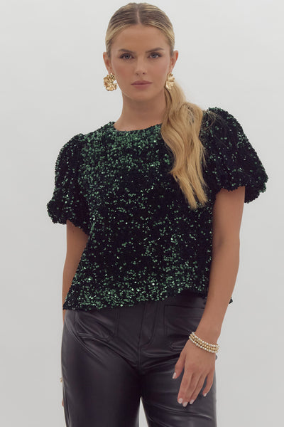 Emerald Sparkle Top