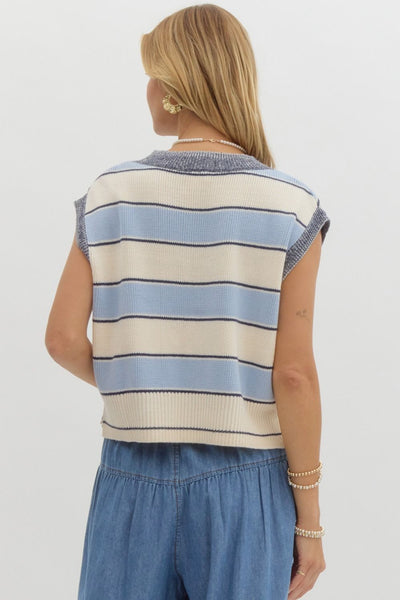 Blue Stripe Sweater