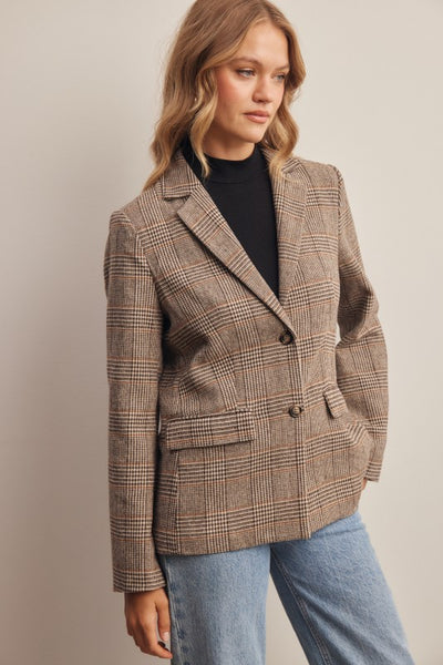 Vineyard Plaid Blazer