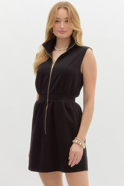 Black Zip Dress