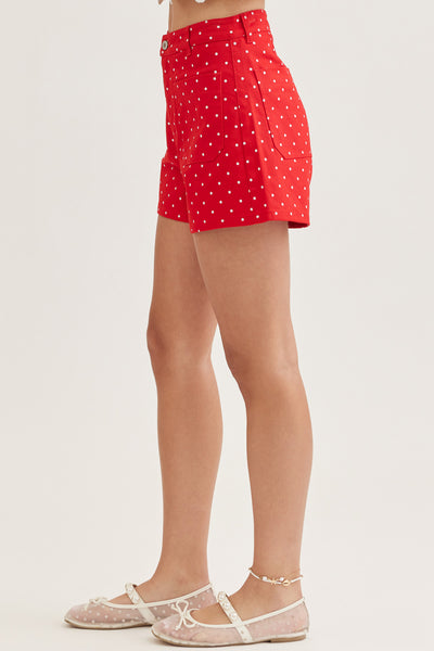 Red Polka Dot Shorts
