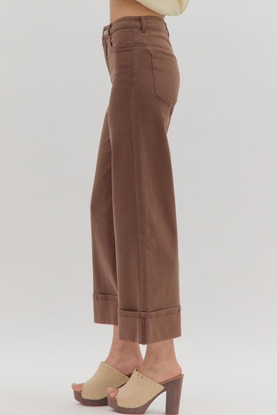 Brown Cuff Pants