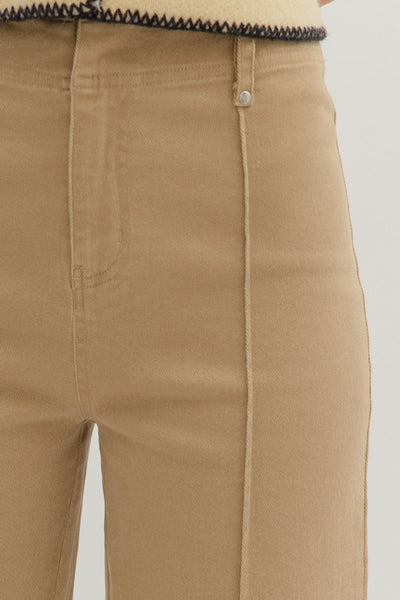 Camel Wide Leg Pants