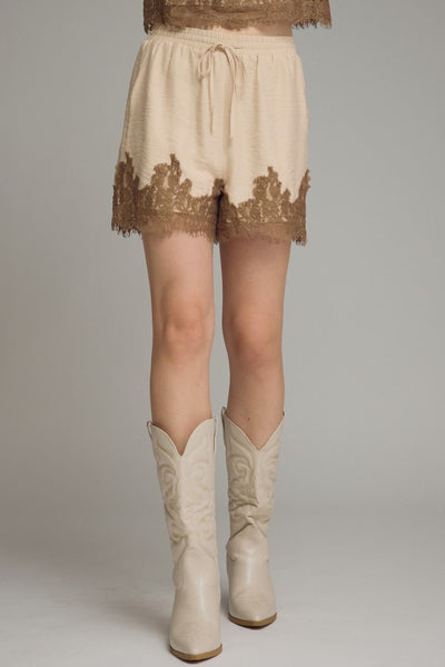Lace Trim Shorts