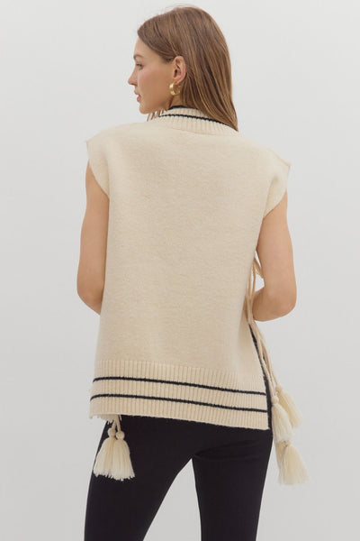 Cream Pullover Vest Top