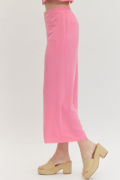 Pink Woven Pants