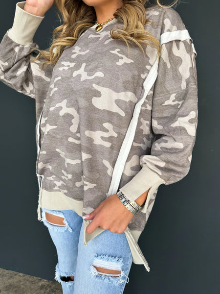 Duck Camo Crew Pullover