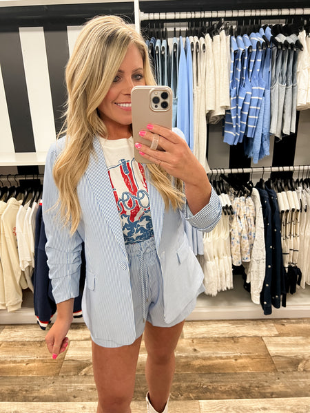 Blue Stripe Blazer