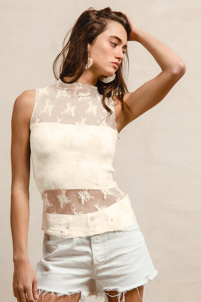 Ivory Lace Tank