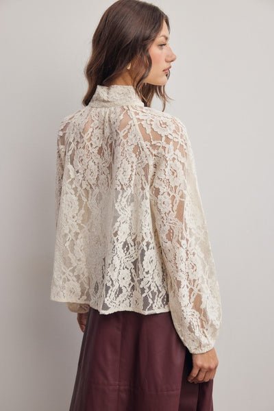 Champagne Lace Blouse