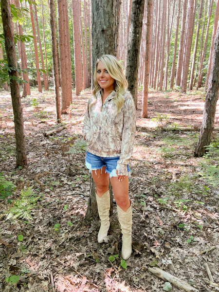 Camo Quarter Zip