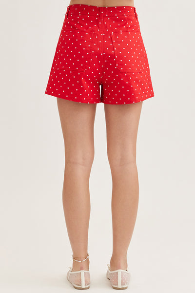 Red Polka Dot Shorts