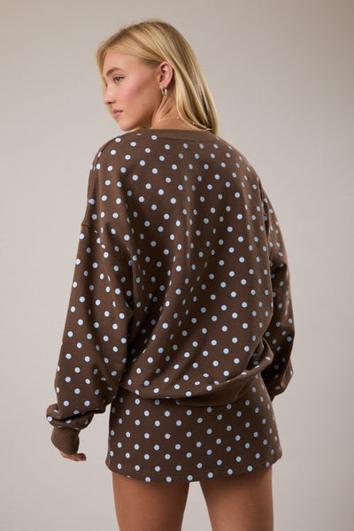 Polka Dot Sweatshirt