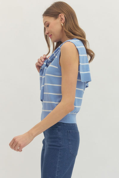 Blue Stripe Prep Tank