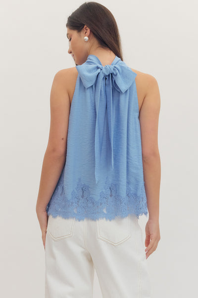Chambray Halter Top