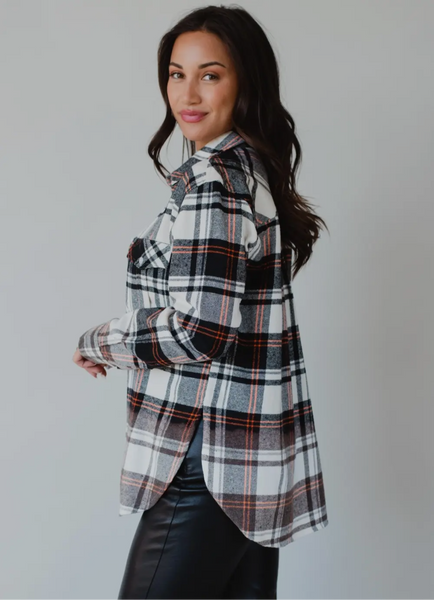 Black & Orange Flannel