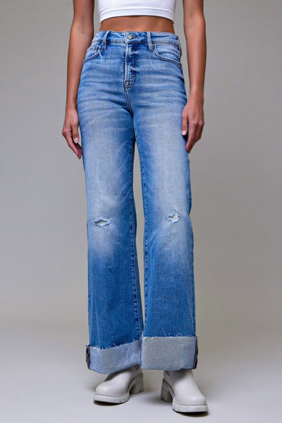 Medium Light Cuffed Jean