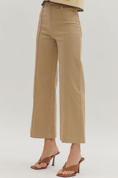 Camel Wide Leg Pants
