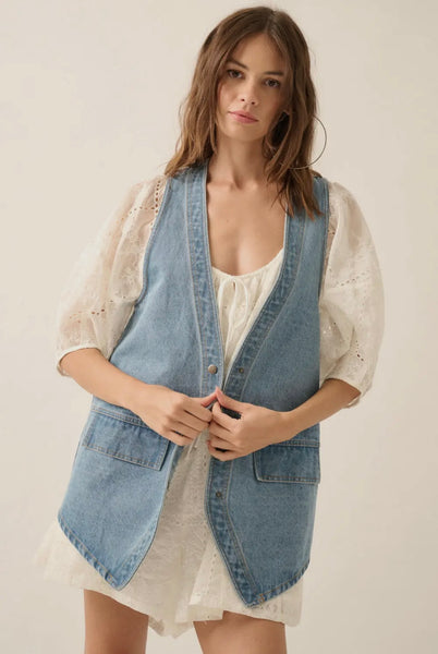 Light Denim Vest