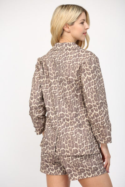 Leopard Blazer
