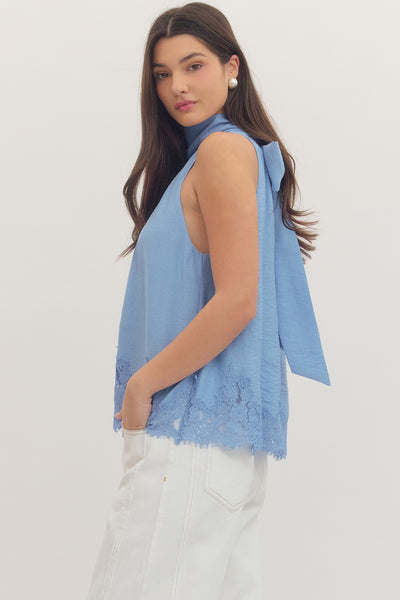 Chambray Halter Top