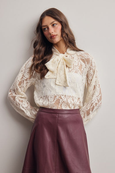 Champagne Lace Blouse