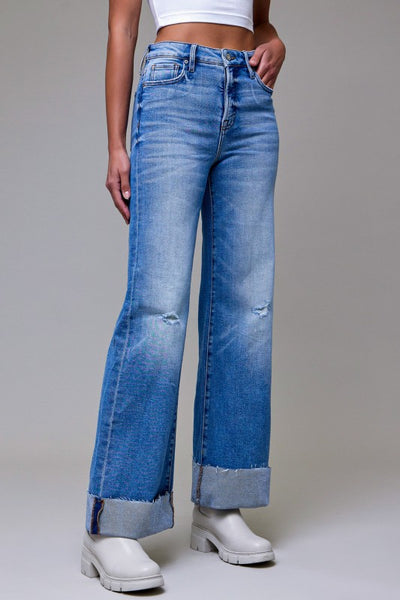 Medium Light Cuffed Jean