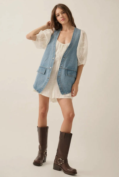 Light Denim Vest