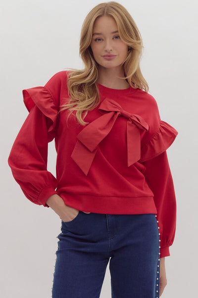 Red Bow Top