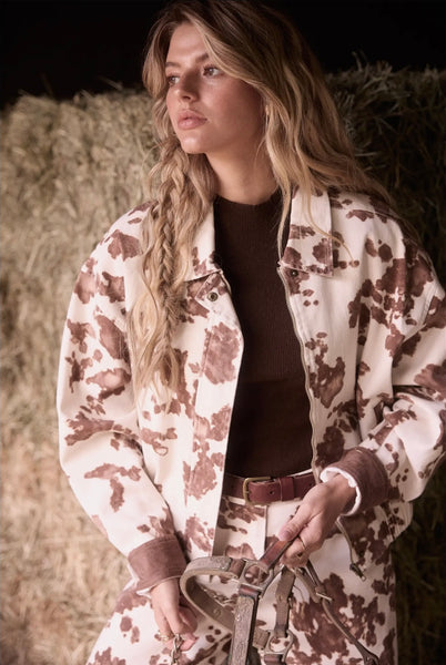 Cow Print Jacket