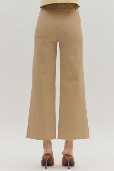 Camel Wide Leg Pants