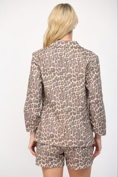 Leopard Blazer