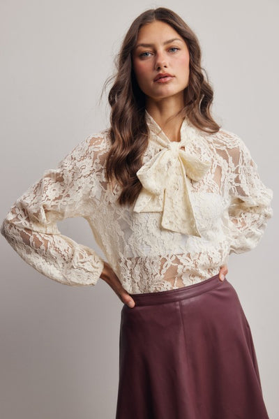 Champagne Lace Blouse