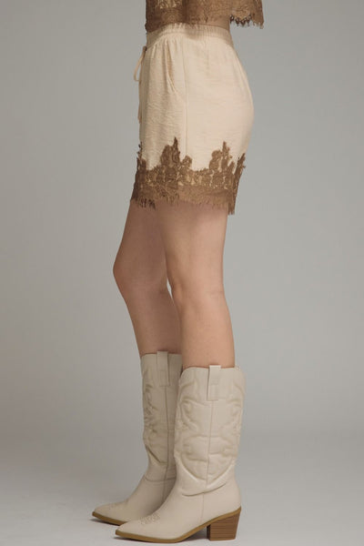 Lace Trim Shorts