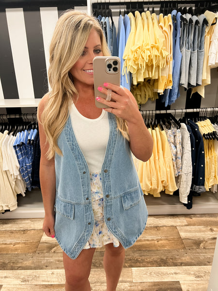 Light Denim Vest